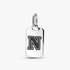 Pendentif rectangulaire lettre N Pendentif rectangulaire lettre N