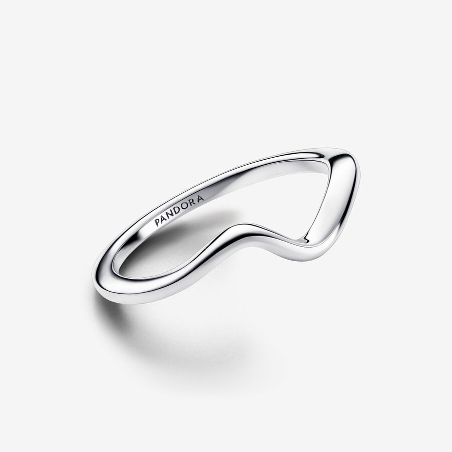 192539c01 Polished Wave Ring | Sterling silver | Pandora Canada