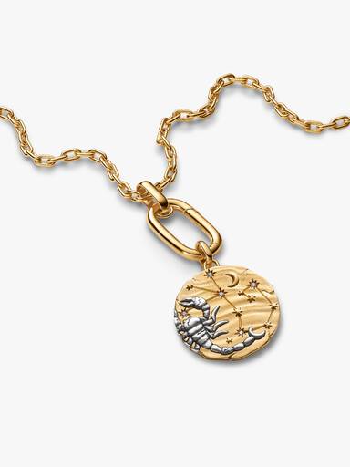 Scorpio Zodiac Oversized Medallion Charm