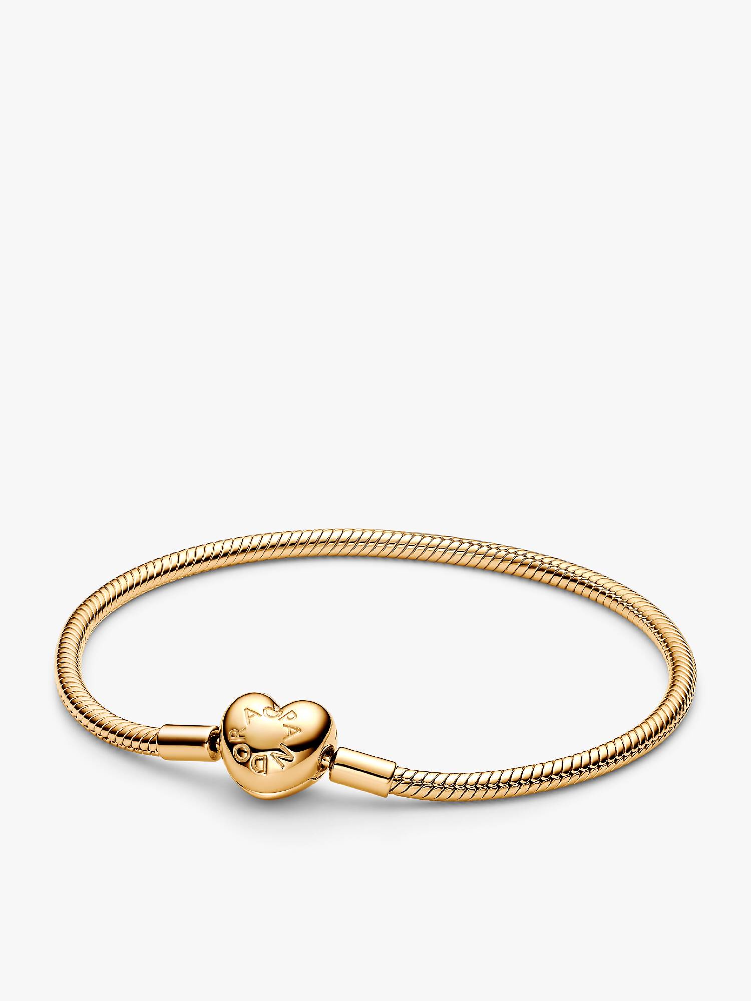Heart Clasp Snake Chain Bracelet