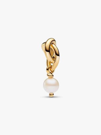 Charm-pendentif Cercle perle de culture d’eau douce traitée de juin