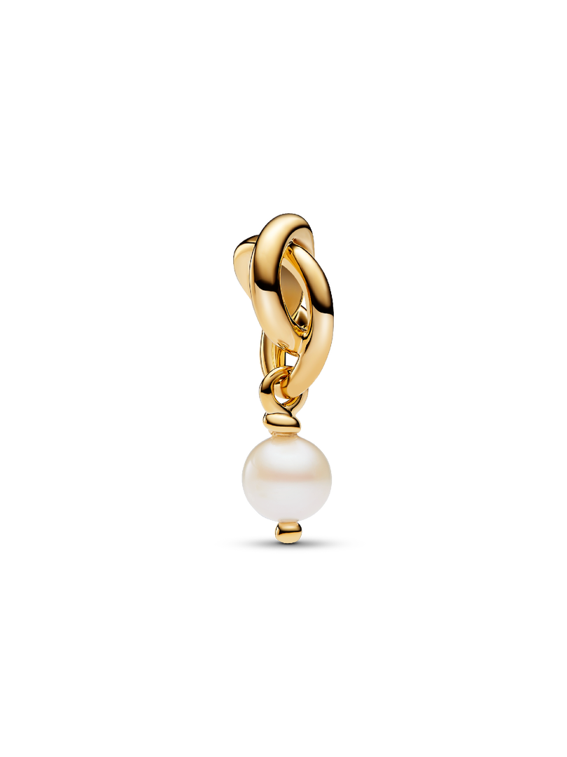Charm-pendentif Cercle perle de culture d’eau douce traitée de juin