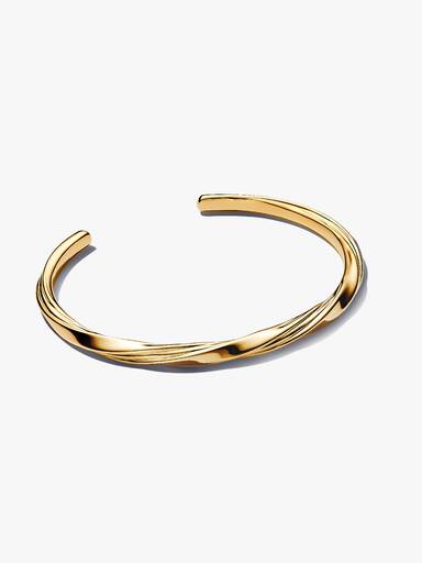 Bracelet rigide ouvert torsadé