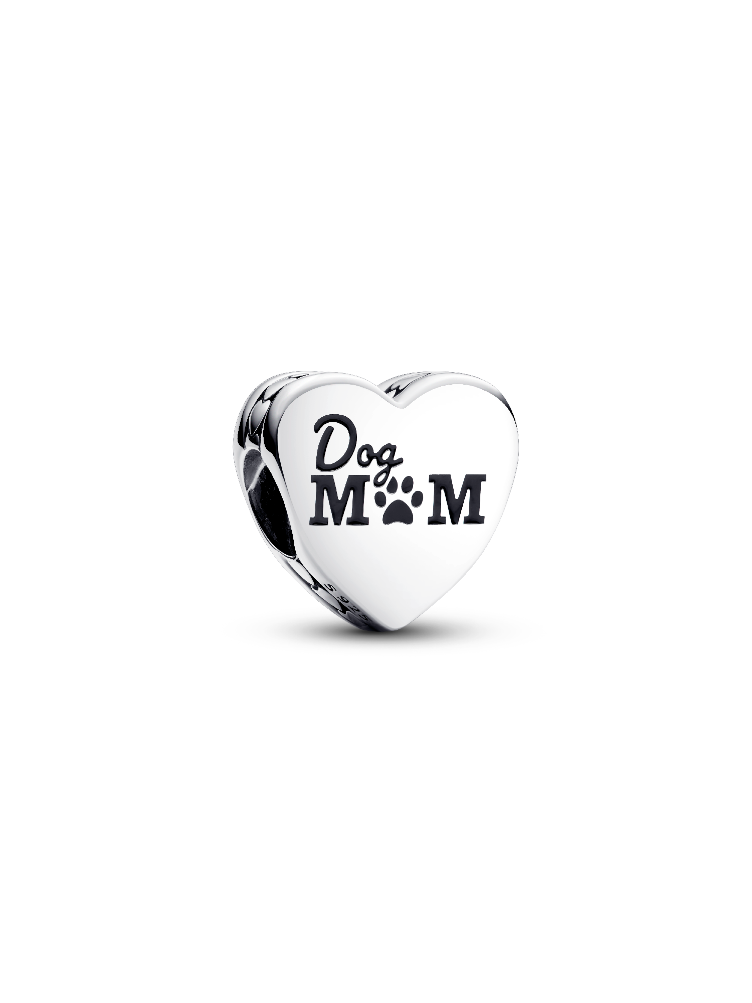 Engravable Dog Mom Heart Charm