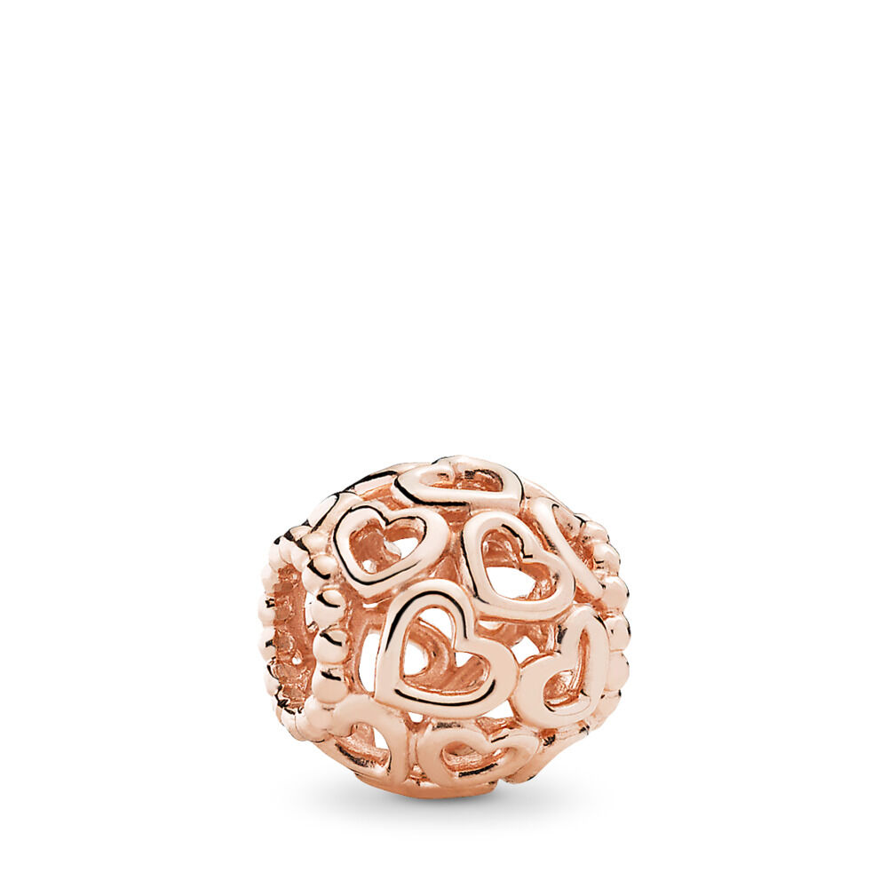 Hearts All Over Charm | Rose gold plated | Pandora Canada