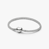 Heart Clasp Sparkling Mesh Bracelet, Platinum Plated Heart Clasp Sparkling Mesh Bracelet, Platinum Plated
