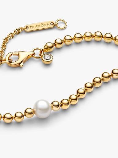 FINAL SALE - Treated Freshwater Cultured Pearl & Beads Collier Necklace