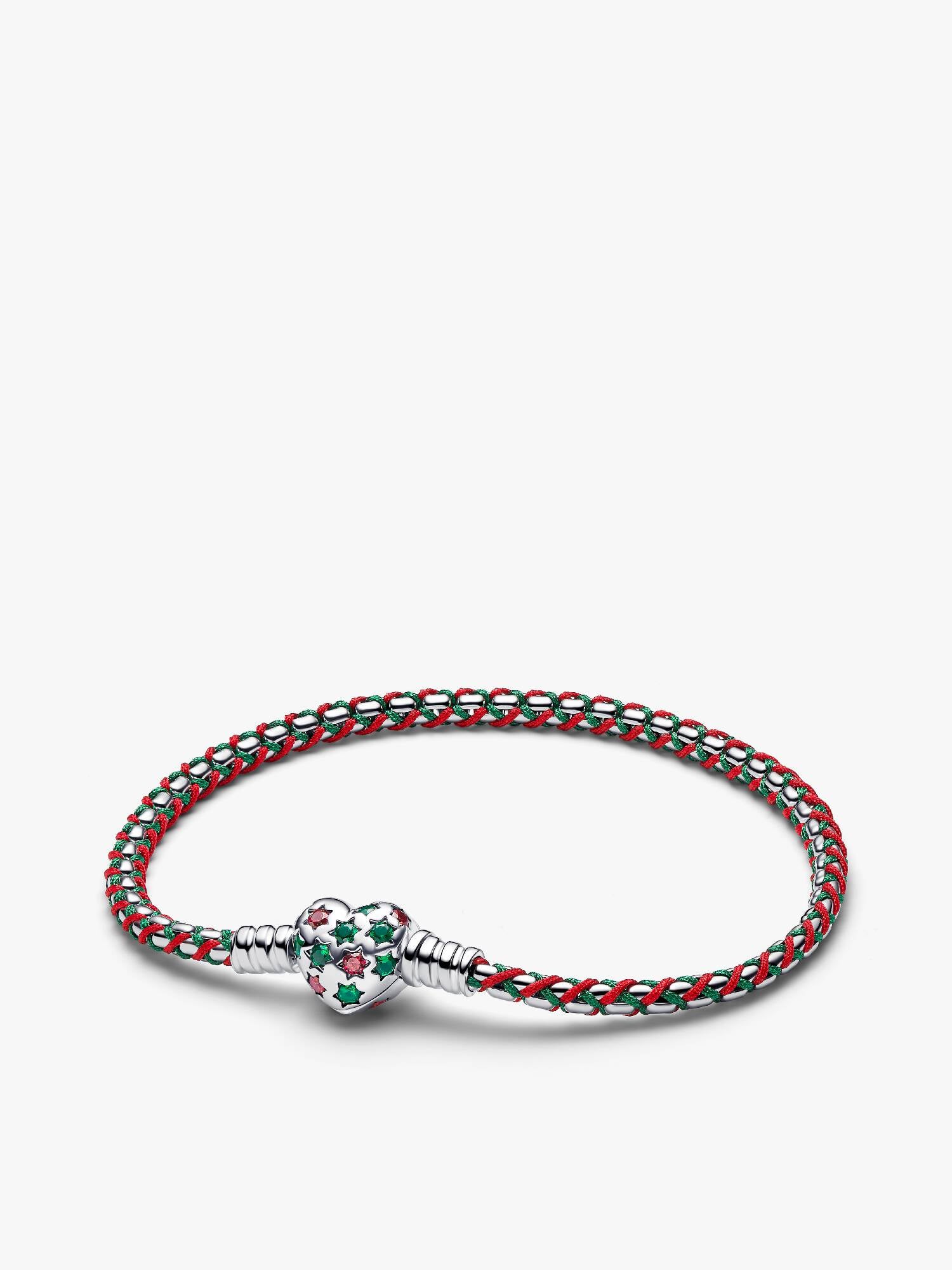 Bracelet à chaîne cubique avec cordon menthe