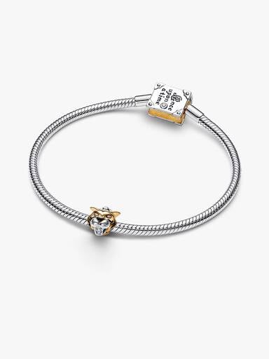 Charm Rajah de la Princesse Jasmine de Disney avec diamant créé en laboratoire