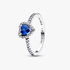 Elevated Princess Blue Heart Ring Elevated Princess Blue Heart Ring