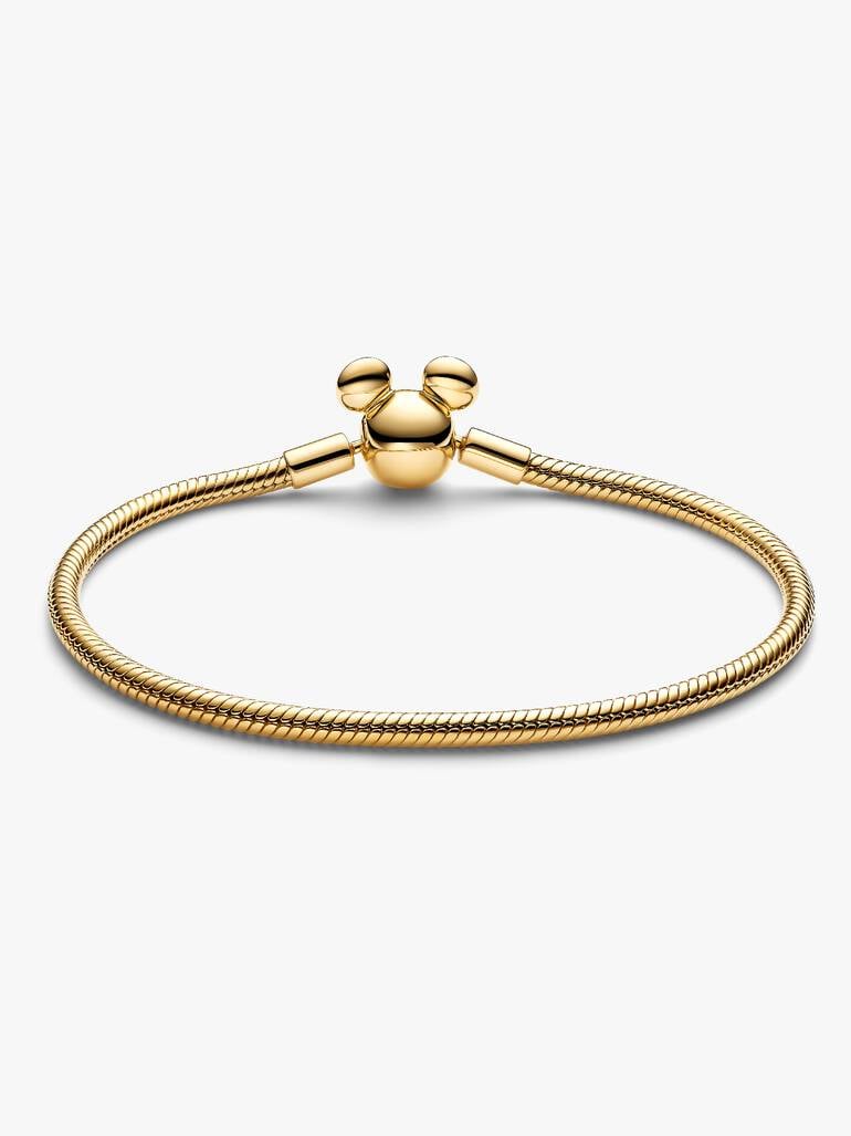 Bracelet à chaîne serpentine avec fermoir Mickey Mouse de Disney Moments