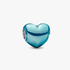 Metallic Sky Blue Heart Charm Metallic Sky Blue Heart Charm