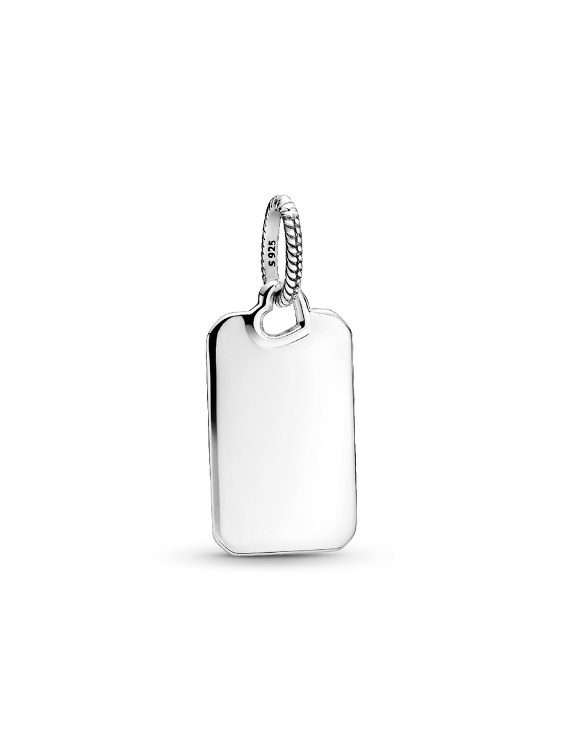 Pendentif Étiquette rectangulaire à graver
