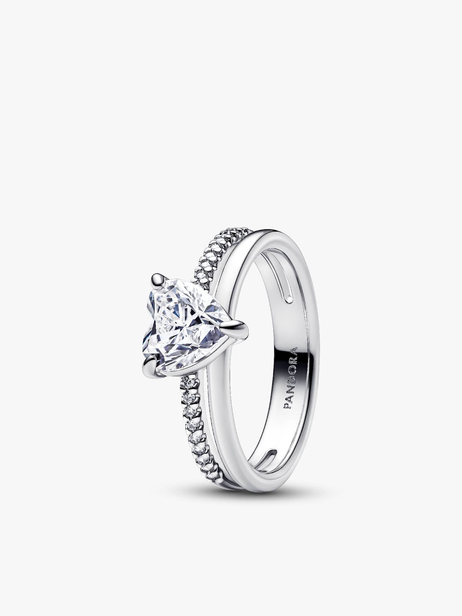 Bague Cœur à double anneau