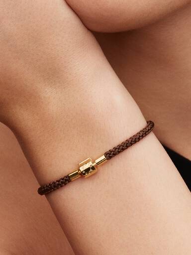 Simmering Brown Cord Bracelet