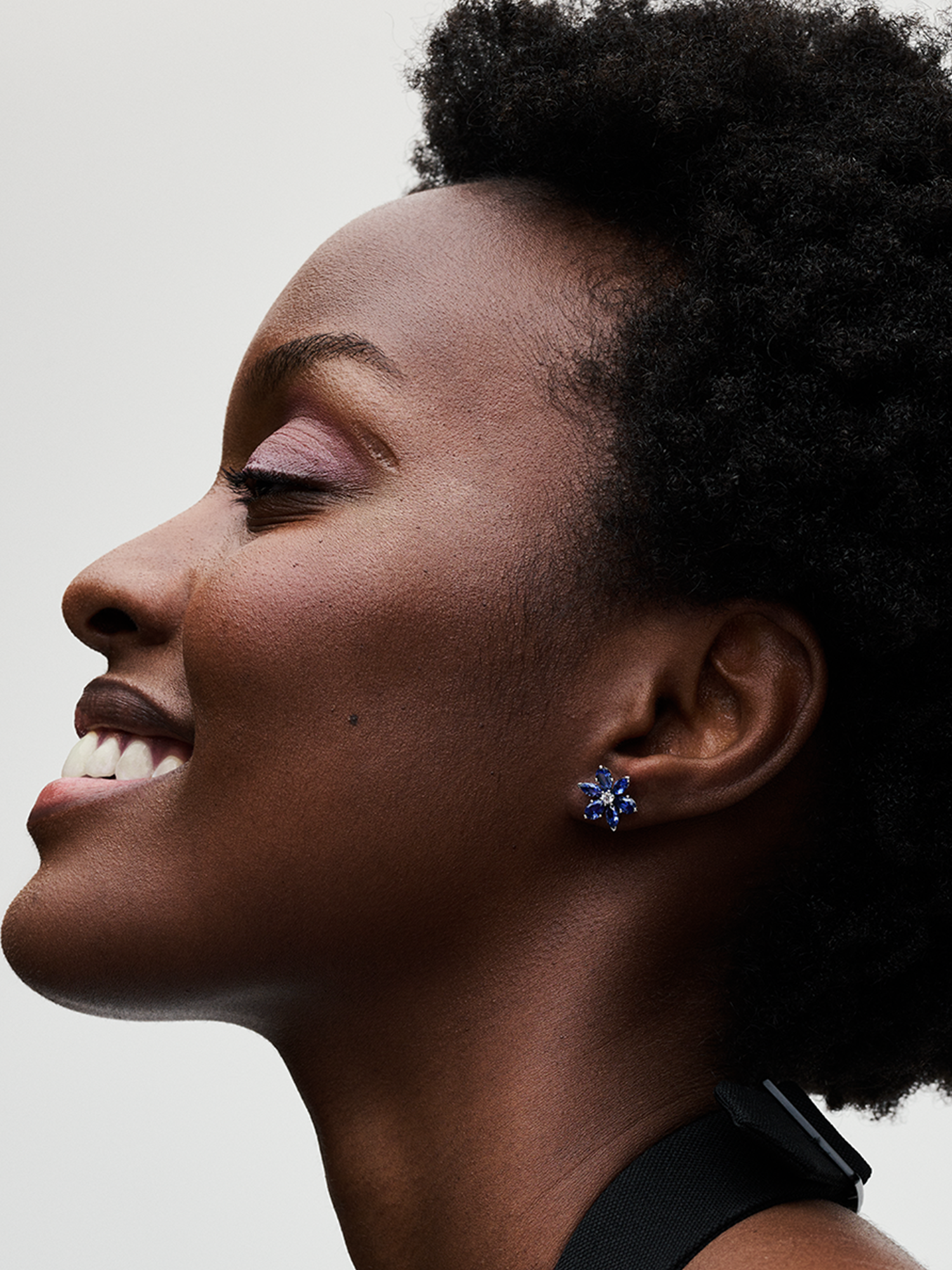 Sparkling Blue Herbarium Cluster Stud Earrings
