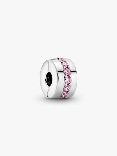 Clip Ligne rose scintillante