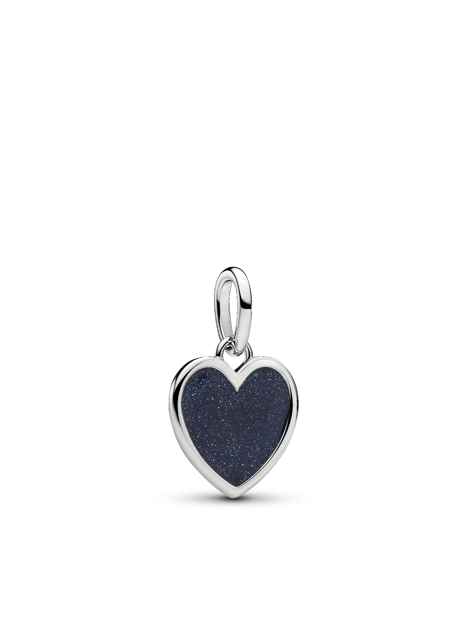 Engravable Heart Dangle Charm Necklace
