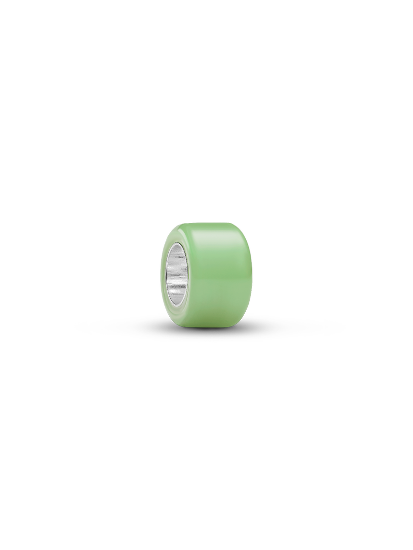 Mini charm en verre de Murano vert