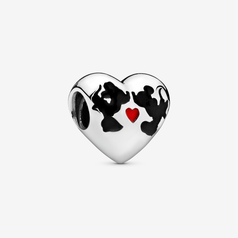 FINAL SALE - Disney, Minnie Mouse & Mickey Mouse Kiss Charm image number 0
