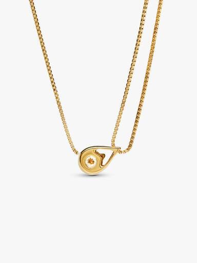 FINAL SALE - Pandora Infinite Lab-Grown Diamond Double Chain Collier Necklace