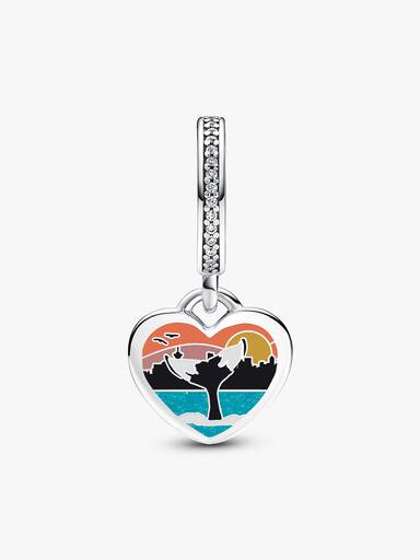 FINAL SALE - Vancouver Whale Heart Dangle Charm