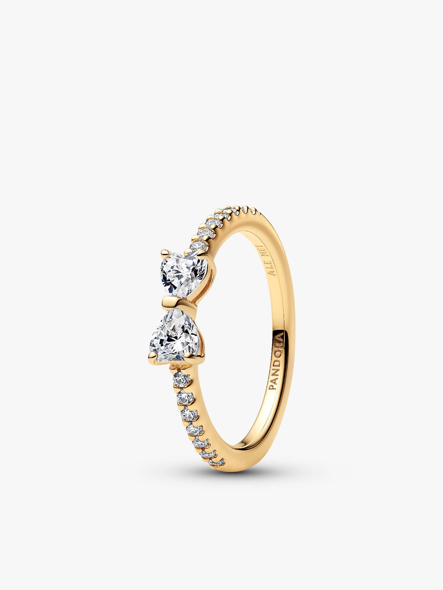 Bague Boucle transparente scintillante