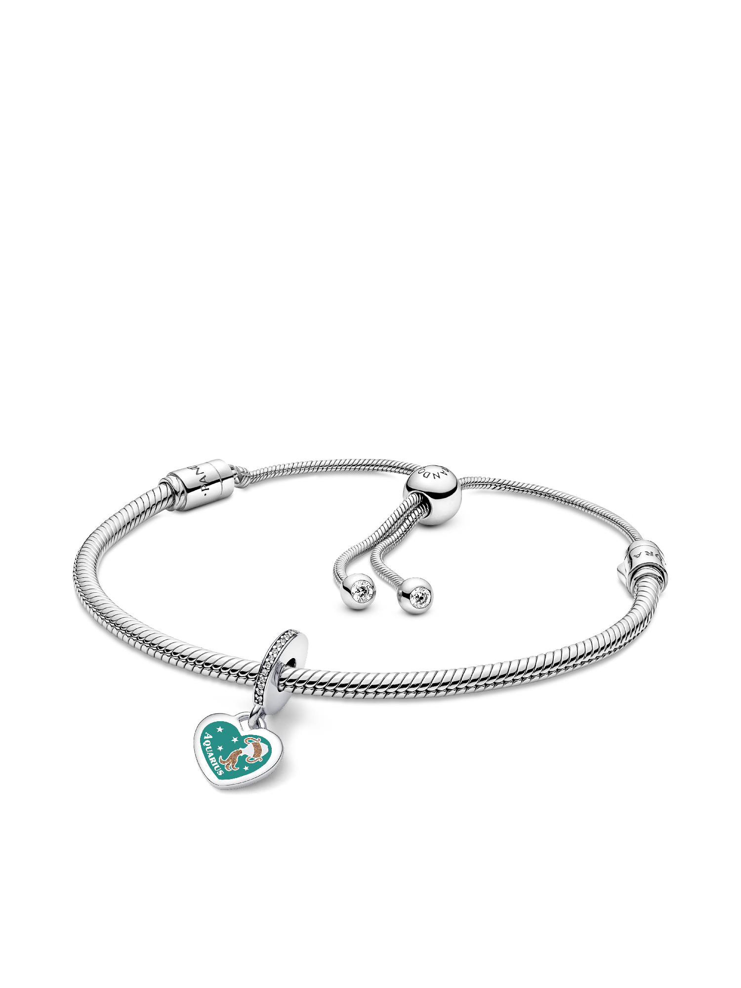 Aquarius Dangle Charm Bracelet Set