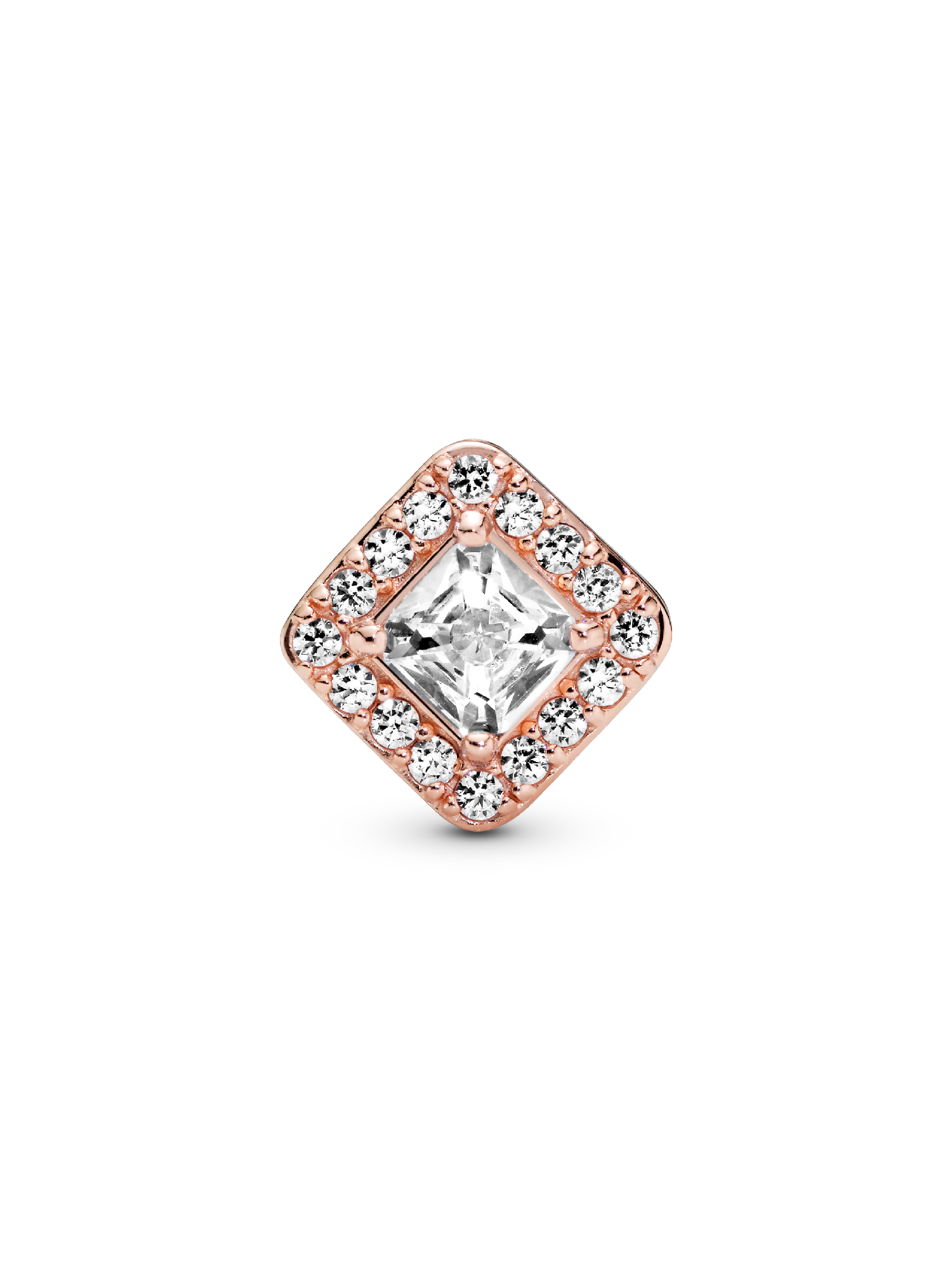 Square Sparkle Halo Charm