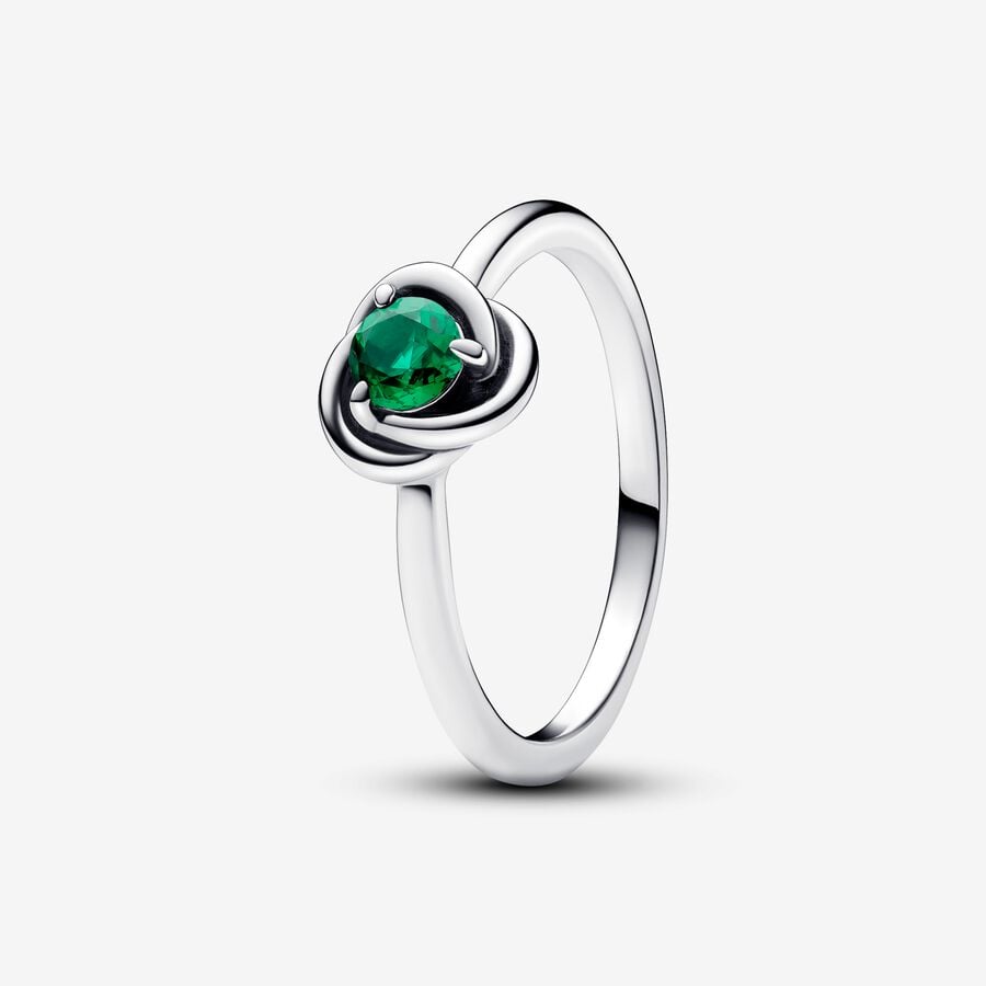 May Royal Green Eternity Circle Ring image number 0