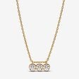 Pandora Era Lab-grown Diamond Triple Bezel Pendant Necklace 0.45 carat tw 14k Gold