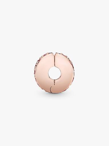 Clip pavé rose