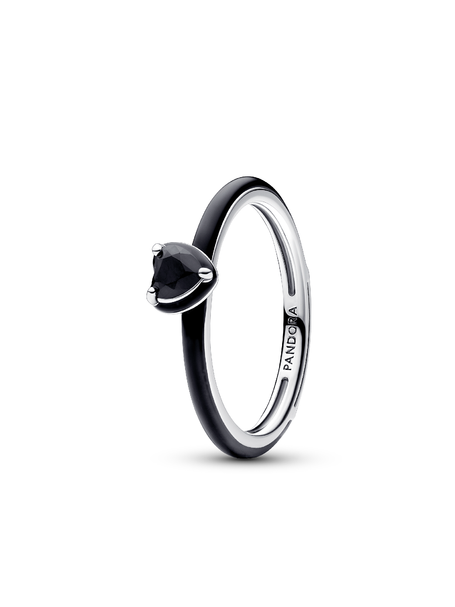 Black Chakra Heart Ring
