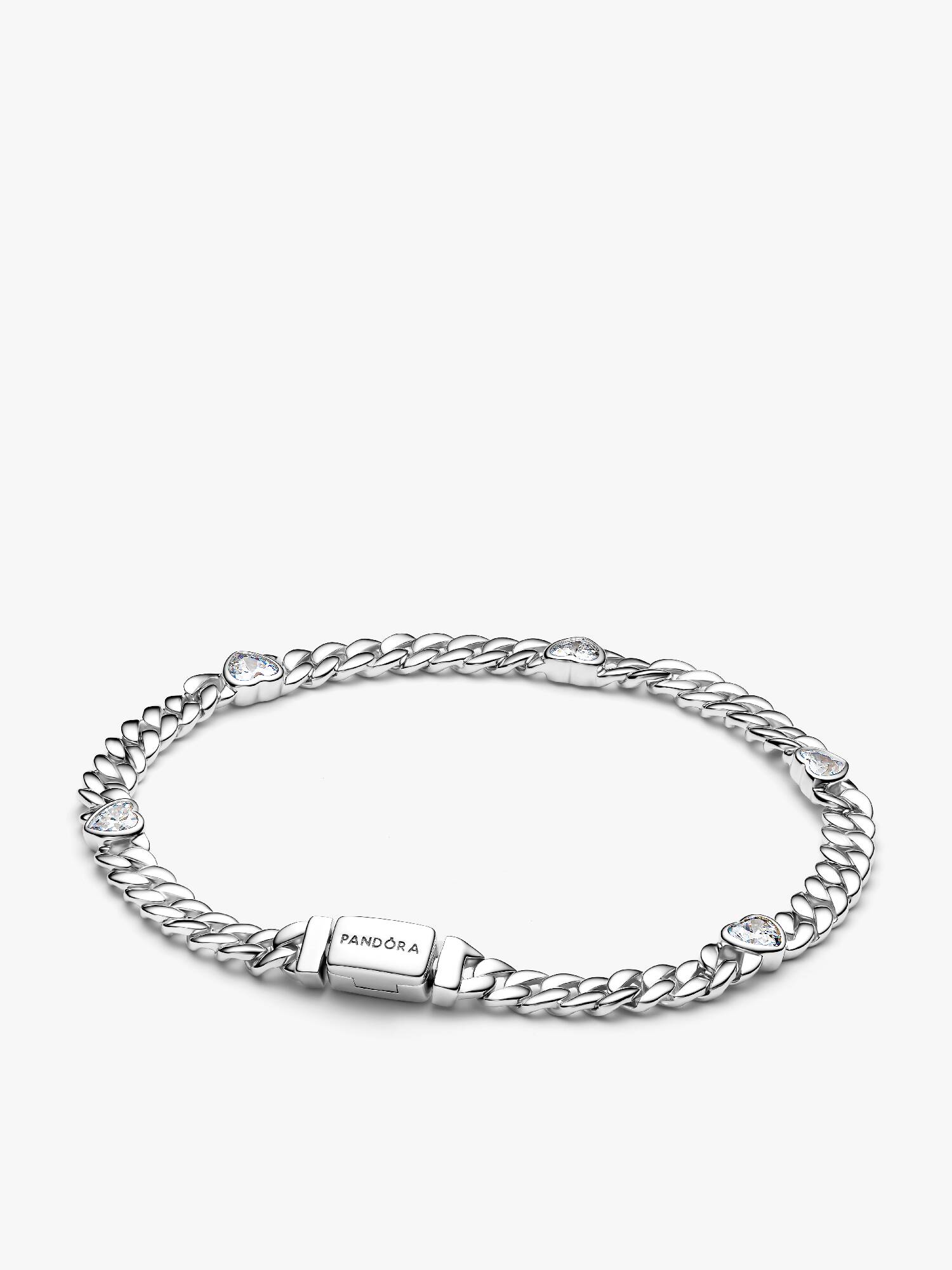 Heart Cuban Chain Bracelet