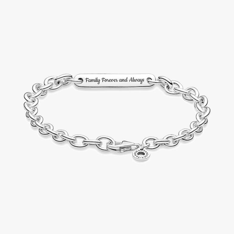 Family Bar Link Bracelet
