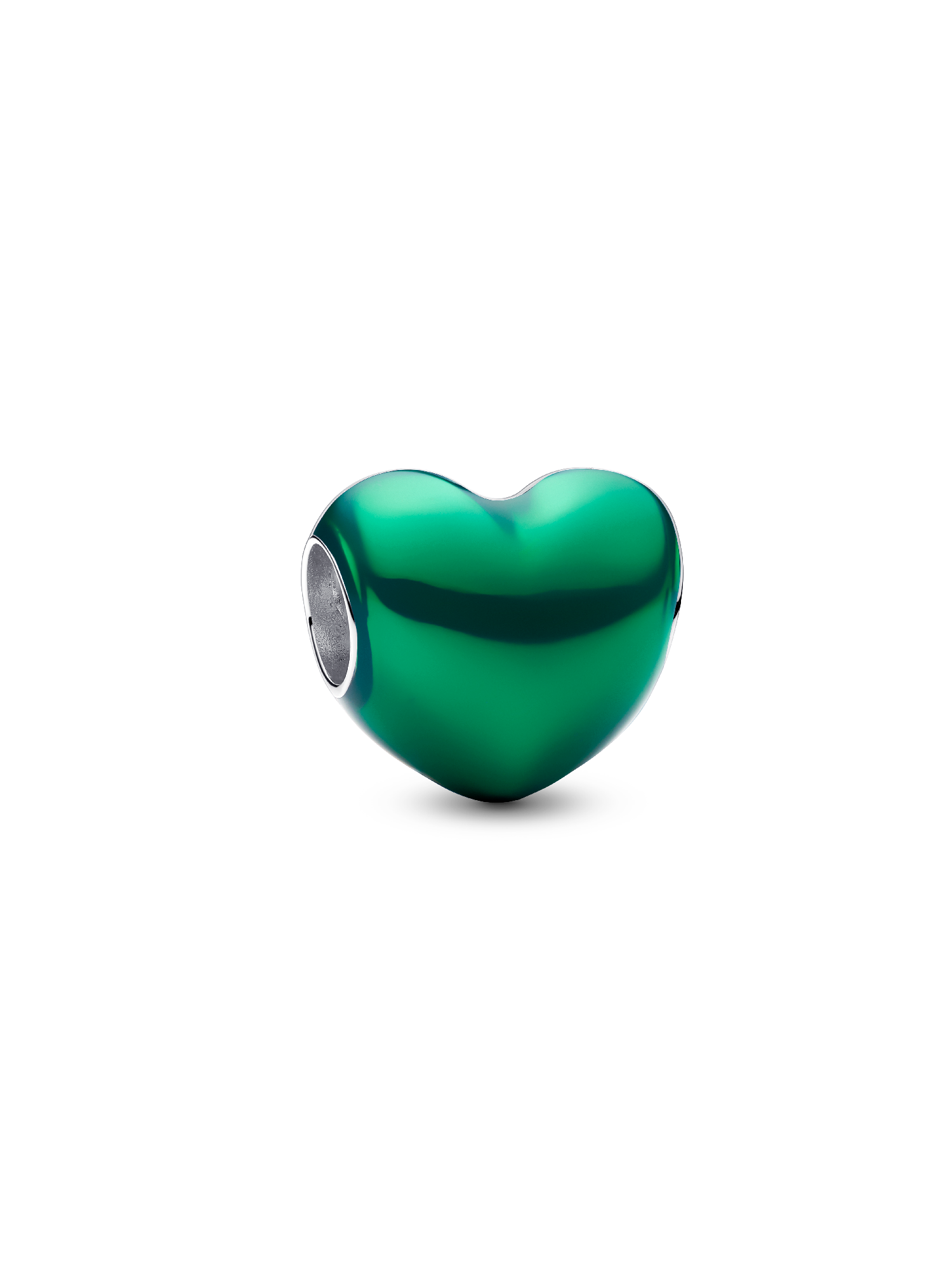 FINAL SALE - Metallic Green Heart Charm