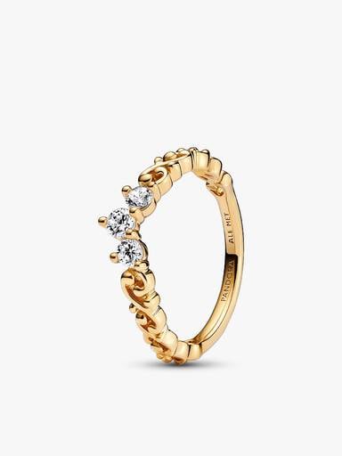 Regal Golden Tiara Ring Set