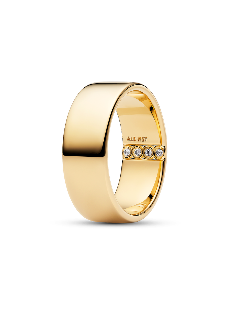 Engravable Wide Band Ring