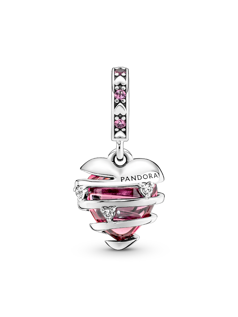 FINAL SALE -Reveal Your Love Heart Spiral Dangle Charm