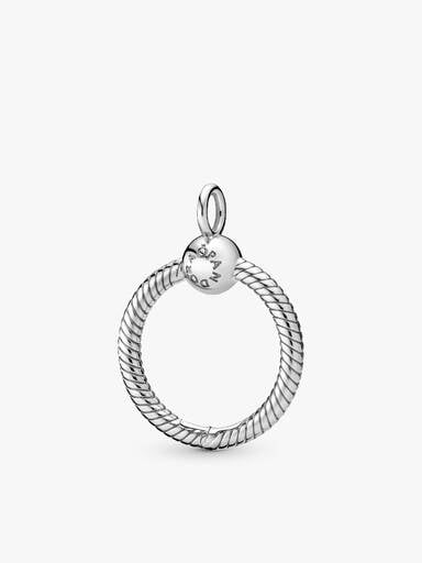 Collier avec charm-pendentif Cercle éternel de janvier