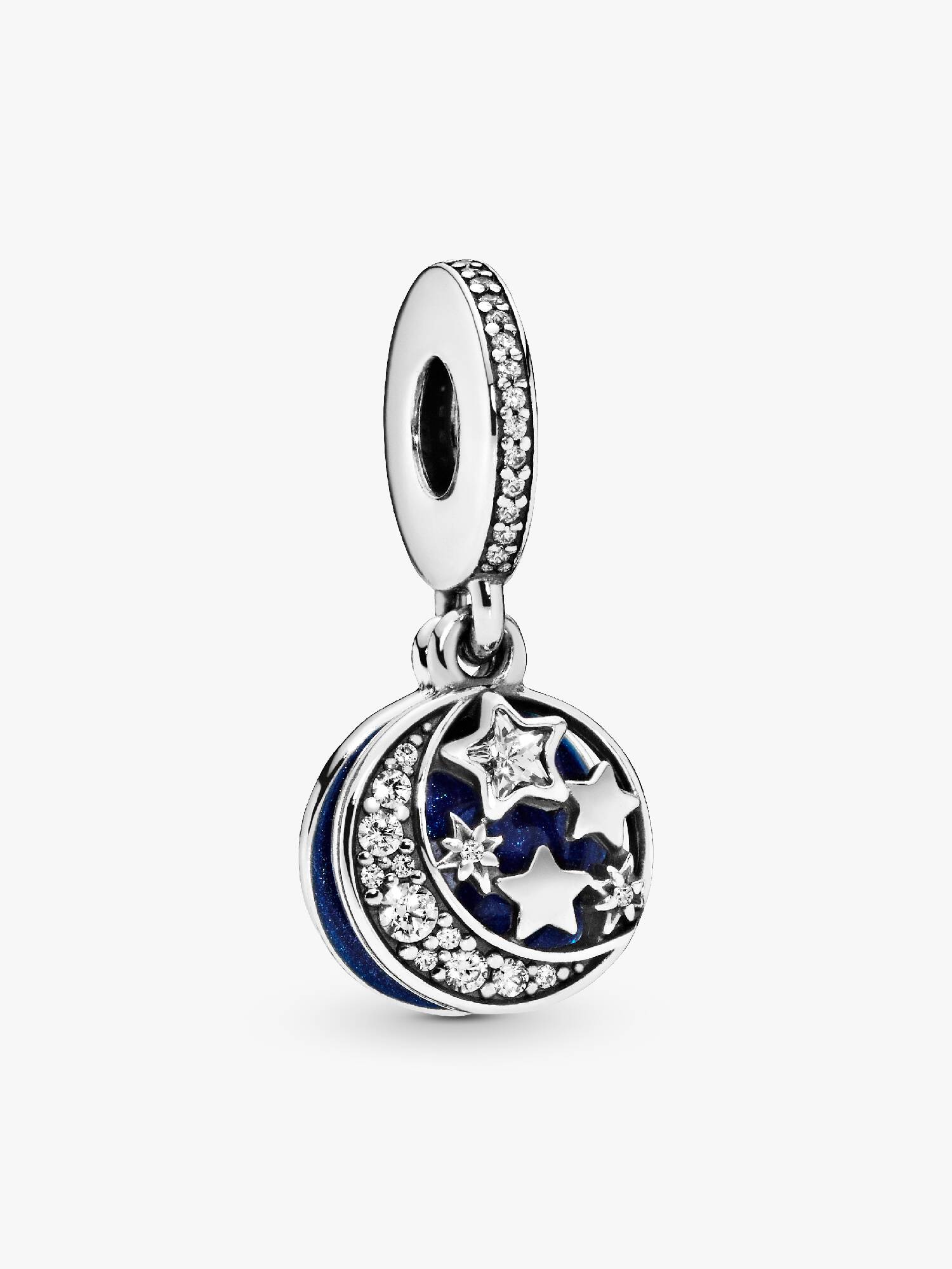 Breloque pendentif lune et ciel bleu