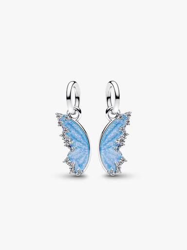 Set of Two Splittable Butterfly Wings Friendship Necklaces