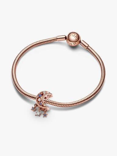 VENTE FINALE - Charm Étoile et croissant de Lune