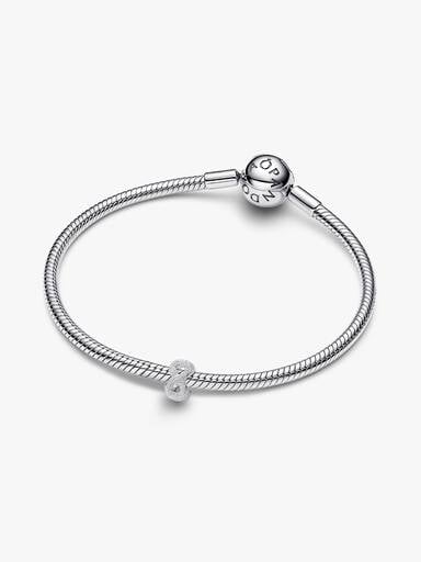 Mini charm Symbole de l’infini texturé