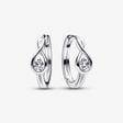Pandora Infinite Lab-grown Diamond Hoop Earrings 0.20 ct tw Sterling Silver