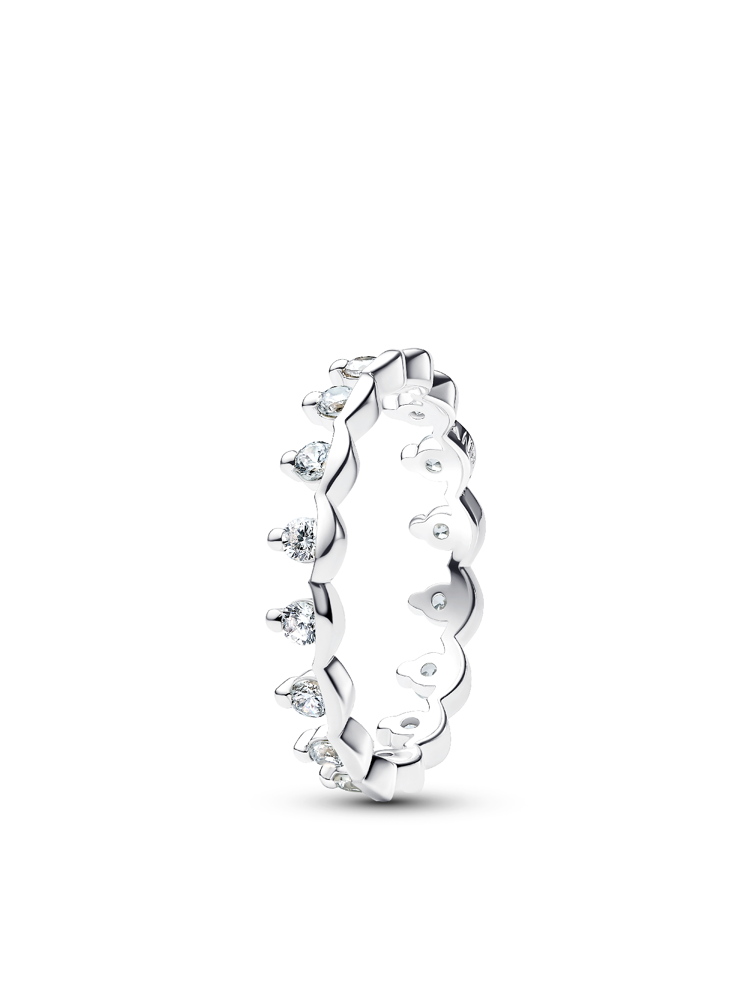 Sparkling Regal Mixed Metal Ring Stack