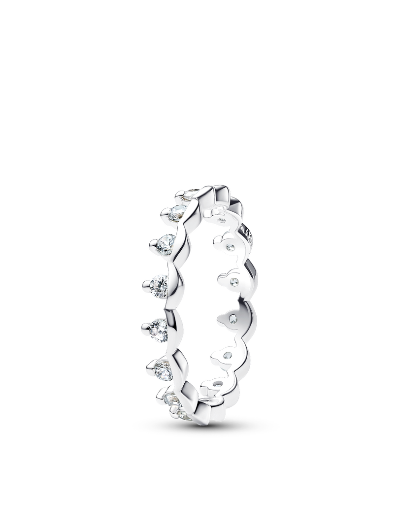 Sparkling Regal Mixed Metal Ring Stack