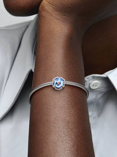 VENTE FINALE - Charm Pensée bleue