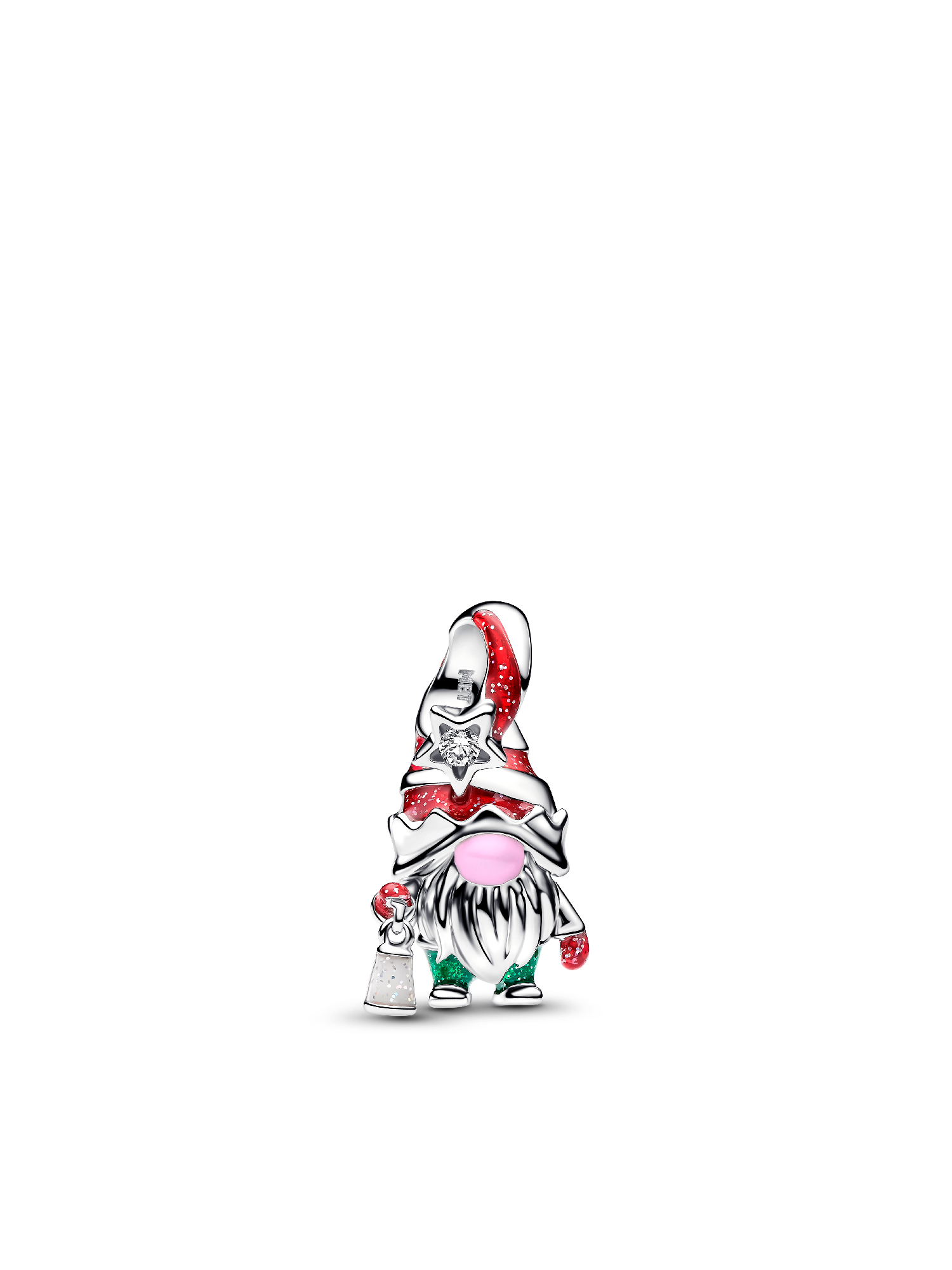Glow-in-the-dark Gnome Charm Duo