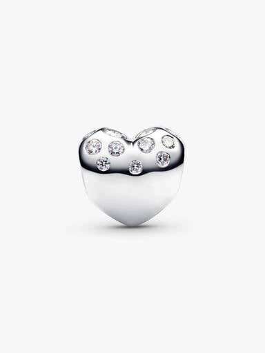 Charm Cœur à diamants cultivés en laboratoire Pandora